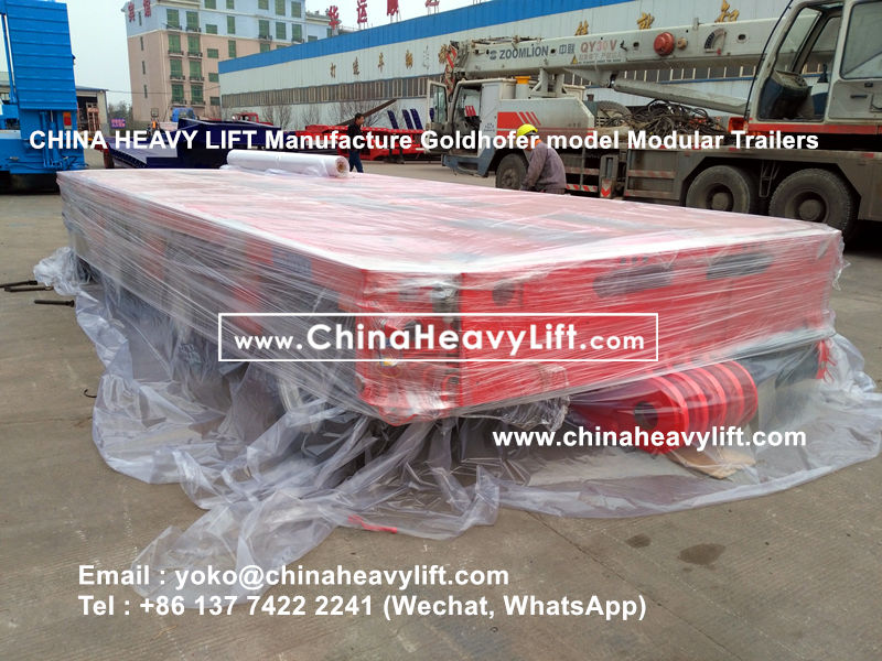 Chinaheavylift manufacture Goldhofer Modular Trailer hydraulic multi axle platform vehicle, www.chinaheavylift.com