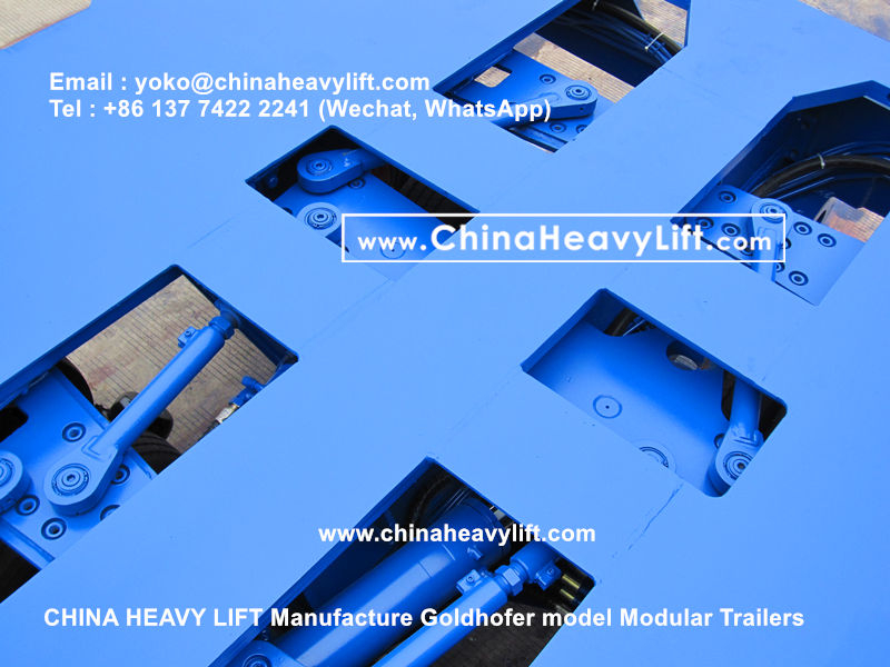 Chinaheavylift manufacture Goldhofer Modular Trailer hydraulic multi axle platform vehicle, www.chinaheavylift.com