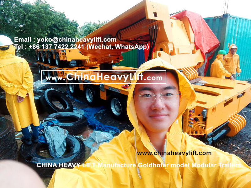 Chinaheavylift manufacture Goldhofer Modular Trailer hydraulic multi axle platform vehicle, www.chinaheavylift.com