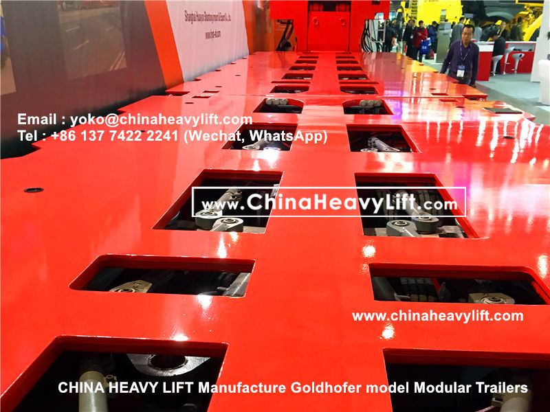 Chinaheavylift manufacture Goldhofer Modular Trailer hydraulic multi axle platform vehicle, www.chinaheavylift.com