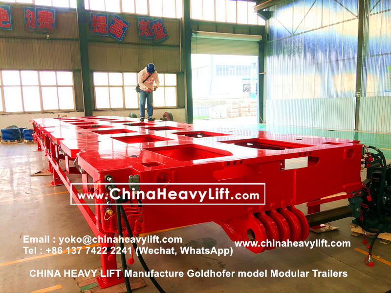 Chinaheavylift manufacture Goldhofer Modular Trailer hydraulic multi axle platform vehicle, www.chinaheavylift.com