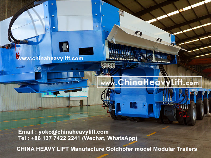 Chinaheavylift manufacture Goldhofer Modular Trailer hydraulic multi axle platform vehicle, www.chinaheavylift.com