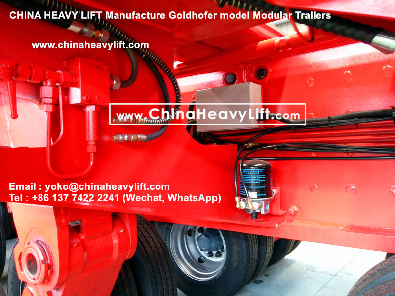 Chinaheavylift manufacture Goldhofer Modular Trailer hydraulic multi axle platform vehicle, www.chinaheavylift.com