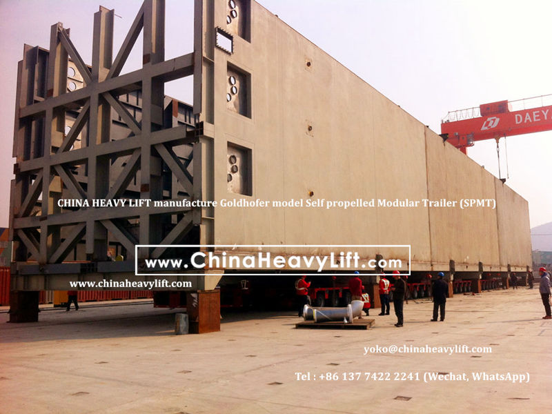 Chinaheavylift manufacture Goldhofer PST/SL SPMT Self Propelled Modular Transporter and Modular Trailer, www.chinaheavylift.com