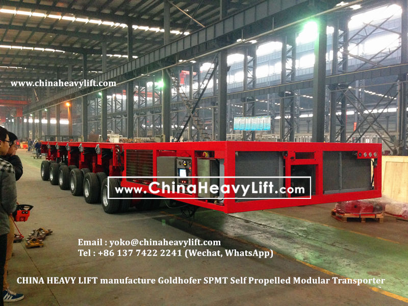 Goldhofer PST/SL self propelled modular transporter SPMT from Chinaheavylift